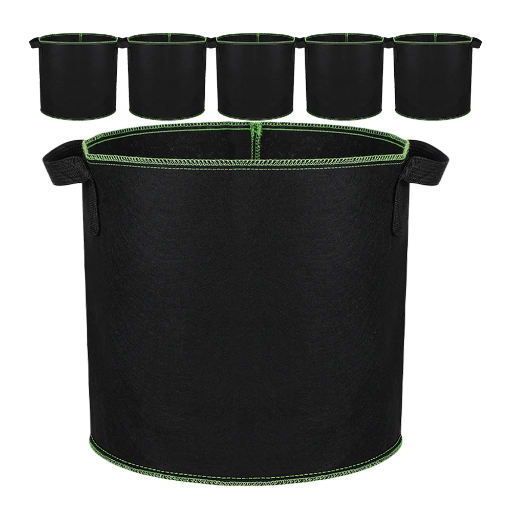 

6 Pcs Non-woven Planting Bucket Bag Succulent Plants Nursery Bags Fabric Planter Mushroom Growing