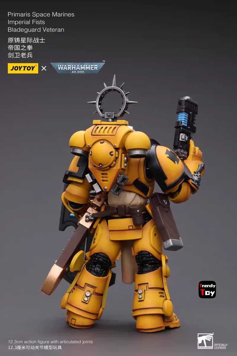 

【JOYTOY】Warhammer 40K Primaris Space Marines Imperial Fists Bladeguard Veteran 1/18 Action Figure Toys