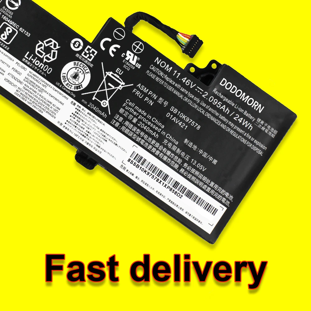 Batterie pour ordinateur portable Lenovo ThinkPad T470 T480 A475 A285, série 01AV419 01AV420 01AV421 01AV489, SB10K97576 SB10K97578, nouveau