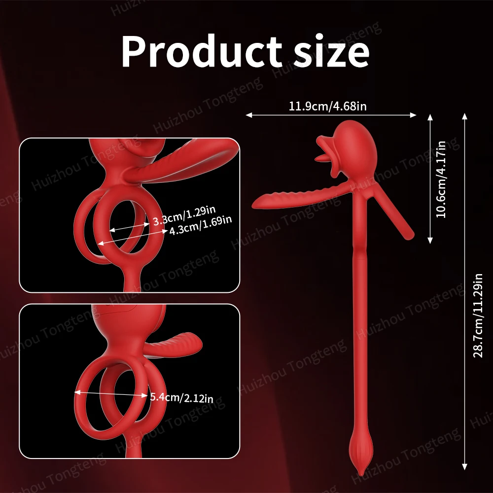 7 Modes Vibrating Cock Ring Sex Toys Penis Ring Vibrator Clitoral  Stimulator with Tongue Licking Adult Couples Sex Toys for Men - AliExpress  66