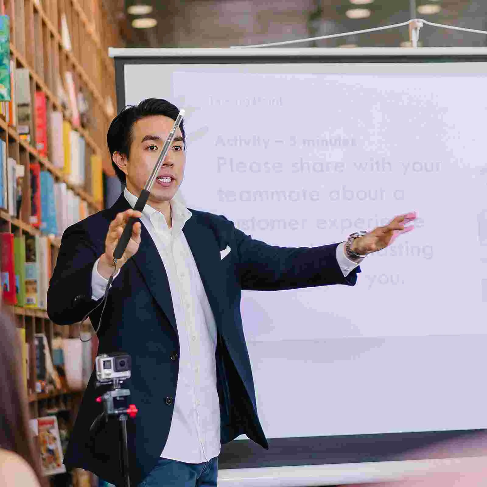 White Board for Kids Whiteboard Pointer Pen Presenter Classroom Mini Hand Extendable Red Telescopic Retractable Child