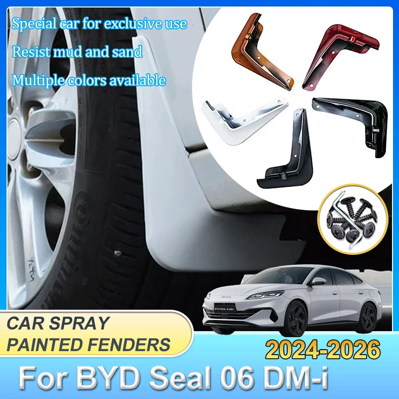 

Car Front Rear Fender For BYD Seal 06 DM-i 2024 2025 2026 Mud Flaps Splash Guards Mudguards Baking Paint Car Tools Accessories