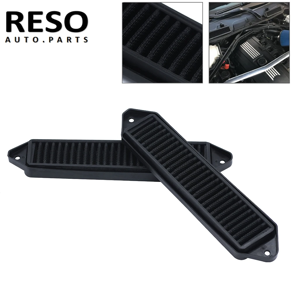 

RESO Black Cabin Air Cowl Filter For BMW E Chassis Only E82 E88 E90 E91 E92 E93 X1 M3 128i 135i 328i 335i