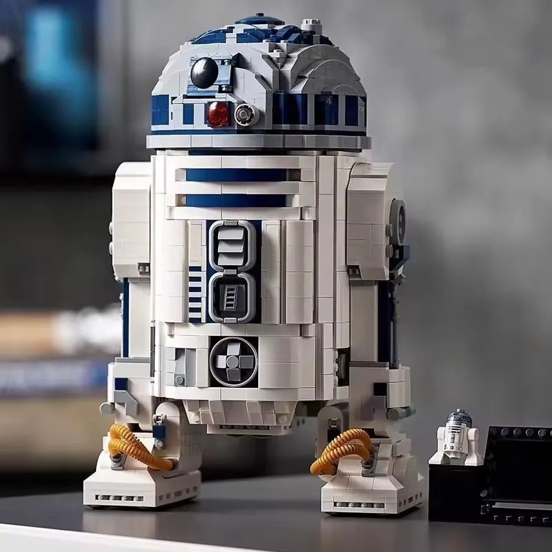 MINISO R2D2 روبوت اللبنات الفضاء الاتحاد أرقام MOC نموذج 2314 قطعة الطوب اللعب عيد الميلاد هدية عيد ميلاد للكبار #1