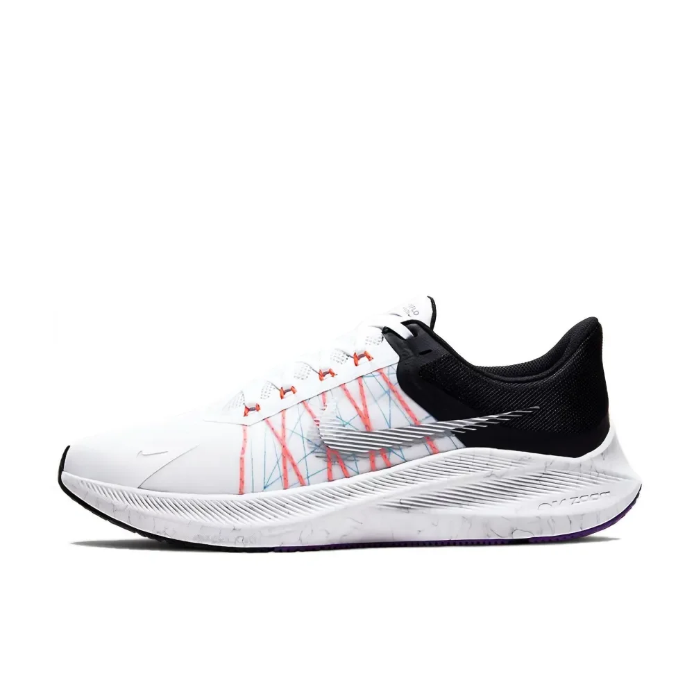 Nike Zoom winflo 8 Low Man and Weman sneakers Cushioning rebound Sneakers Lightweight and breathable Road Running Shoes white