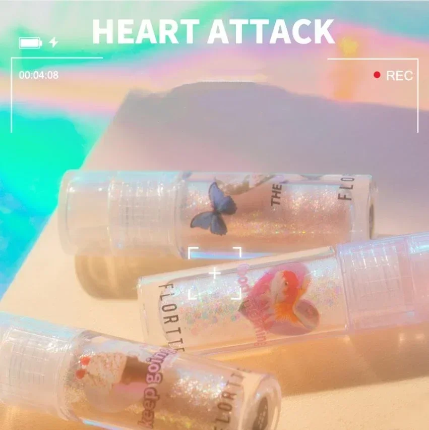 Flortte السائل عينيه لامع بريق تمييز العين ماكياج التجميل الترتر تألق سطع الكذب دودة القز نادر الجمال الإناث #5