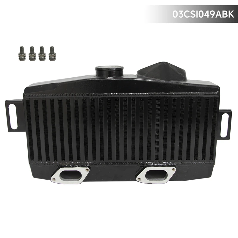 Performance Top Mount Intercooler For 2008+ Subaru WRX STI EJ257 EJ255 2.5L Black / Silver