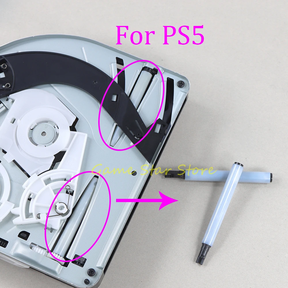 

5 пар замены для консоли PlayStation 5 PS5, оригинальный оптический привод, подшипник, роликовый скользящий шпиндель