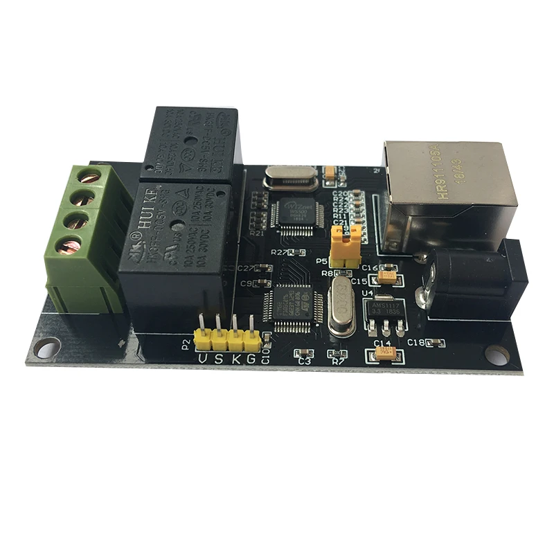 Modulo relè di rete a 2 vie Controller di accesso IP/Ethernet Switch trasferimento Volume MODBUS TCP