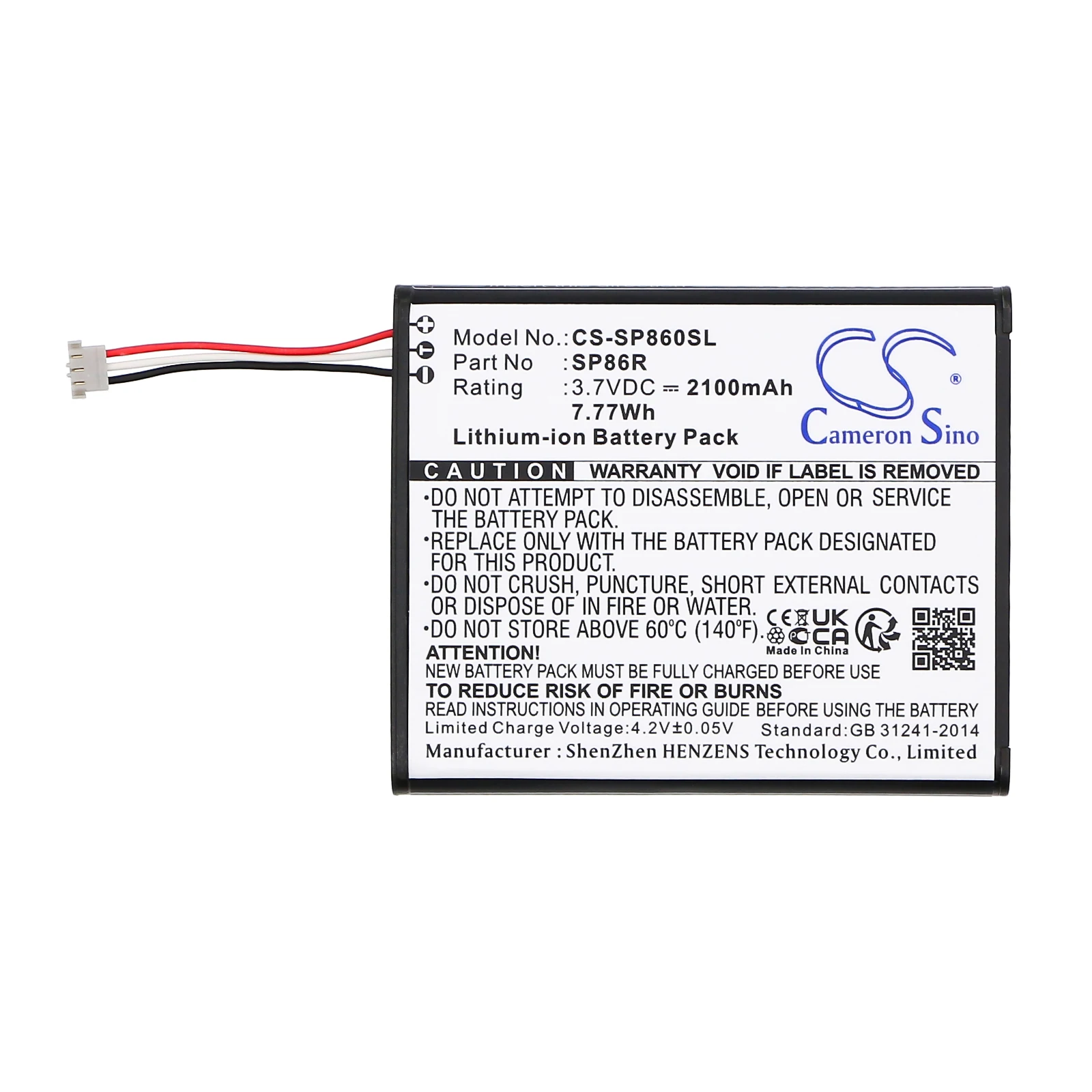 كاميرون سينو بطارية وحدة التحكم في الألعاب لسوني: 4-451-971-01، SP86R، PS Vita 2007، PSV2000، PCH-2007،--2100 مللي أمبير / 7.77 وات في الساعة - ليثيوم أيون - 3.70 فولت