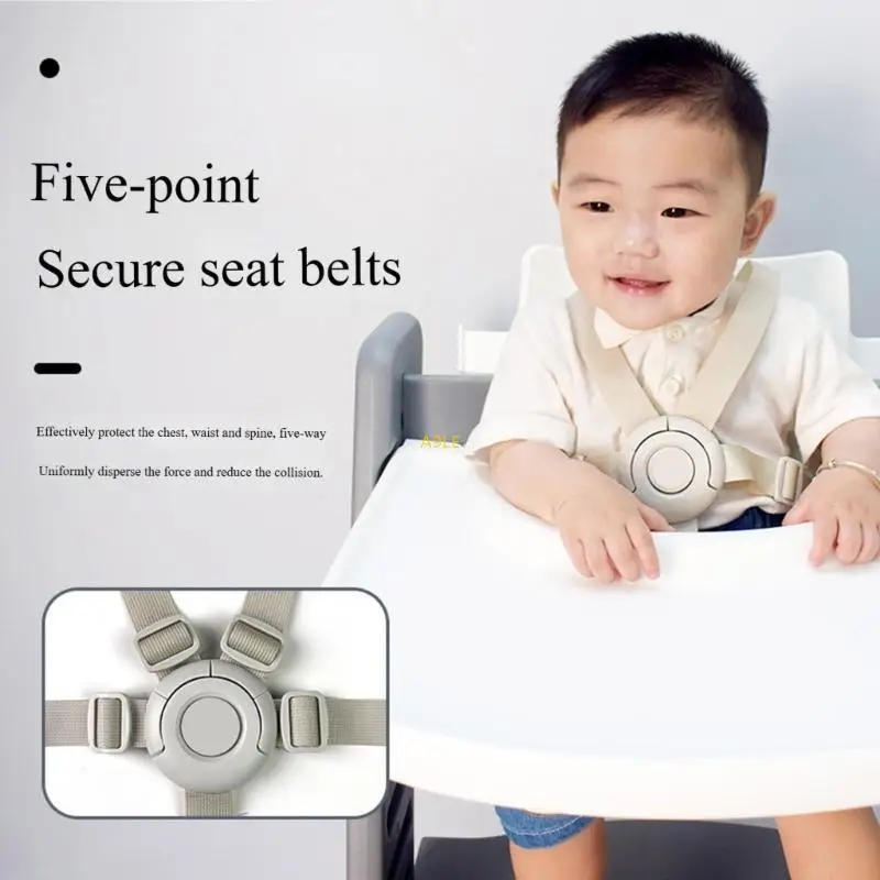 

Circular 5 Point Infant High Chair Safety Buckle For Better Stability And Security During Baby Feeding Time