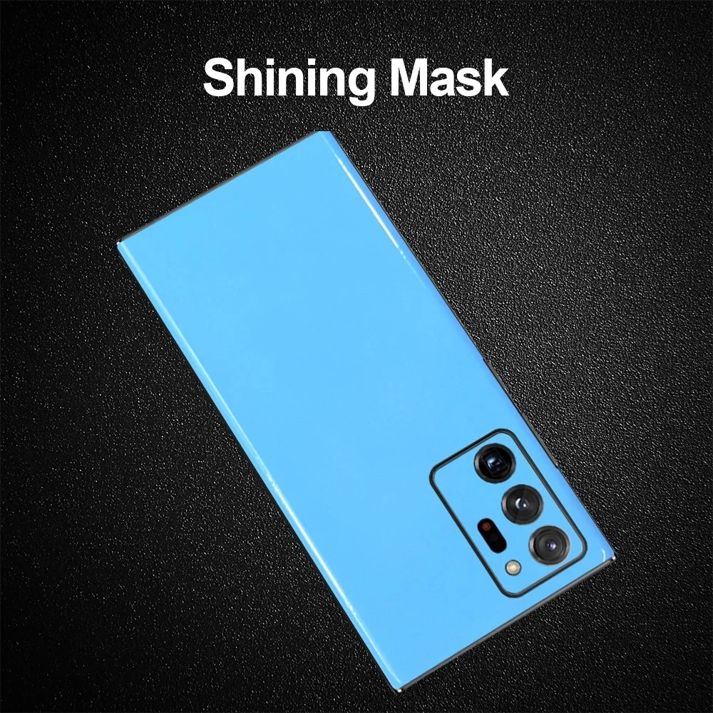 3D Glossy Ice Film Wrap Skin Back Film For Samsung A90 A80 A70 A60 A50 A40 A30 A20 A30S A40S A50S A70S A51 A52 A71 Rear Stickers