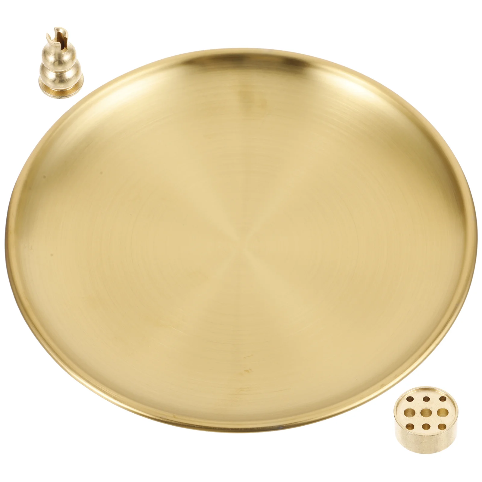 

1 set 1 Set Vintage Stick Burner Holder Tabletop Aroma Censer Home Office Bedroom Decor Retro Incense Stove Brass Incense Plate