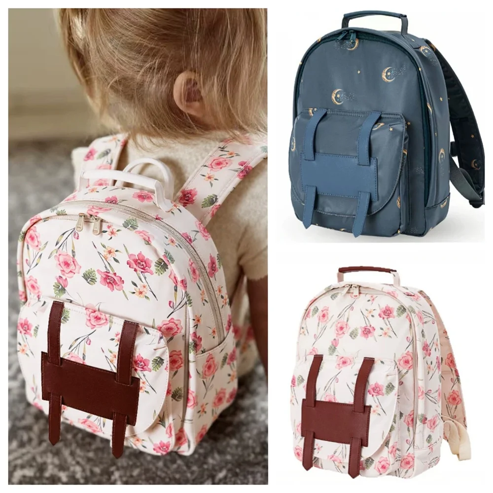 2025-new-kids-backpack-boys-girls-schoolbag-ins-baby-outdoor-holiday-shoulder-bag-children-school-bag-flower-star-animal-handbag