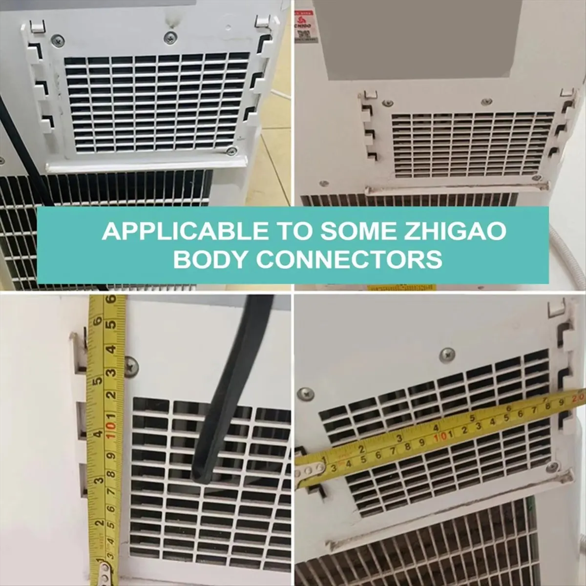 A32I Portable Air Conditioner Hose Coupler 5.9 Inch AC Exhaust Vent Hose Connector Coupling Extender with Clockwise and