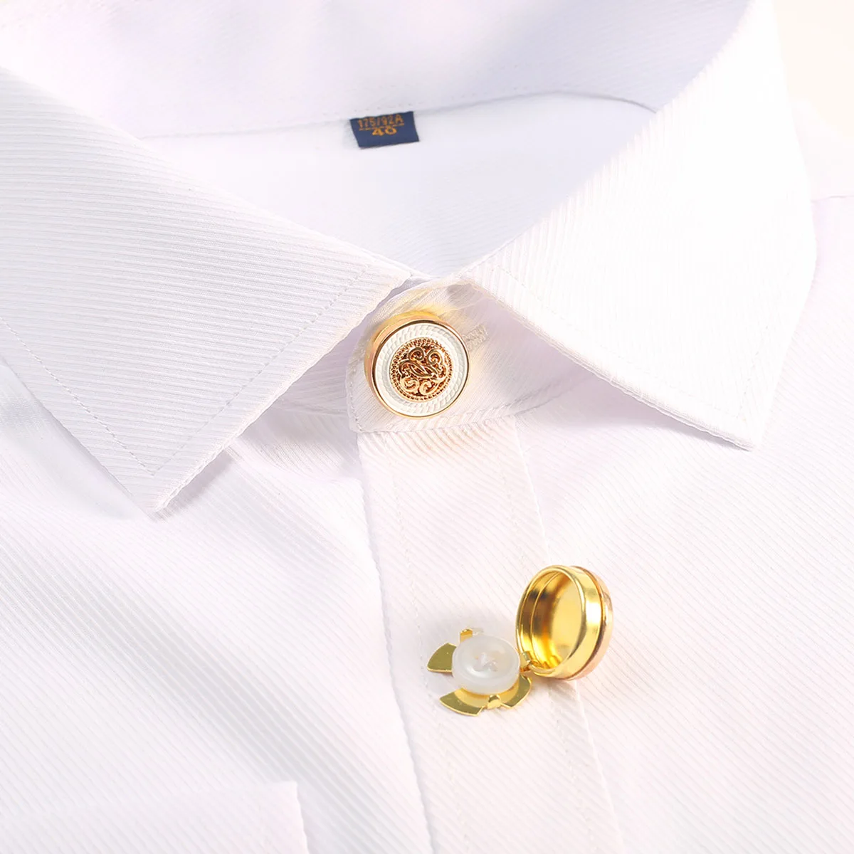 2pcs Button Cufflinks Luxury Metal Button Cover Shirt Button Clip Retro Sleeve Button for Men and Women Dress Button Decoratio