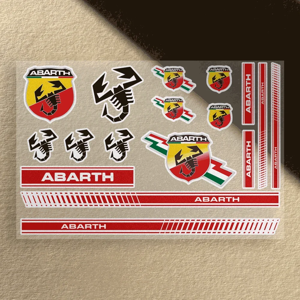 

Motorcycle Sticker Waterproof for Helme Tank Car Body Bicycle Universal Vinyl Decal A-ABARTHS