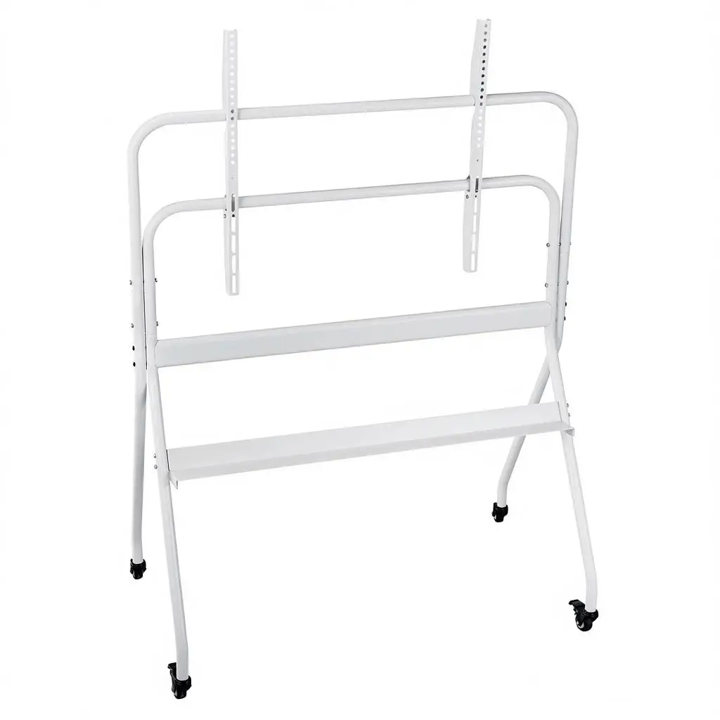 Rolling TV Stand, Mobile TV Cart for 35-100 Inch LED/LCD/OLED Flat/Curved TVs, Portable Monitor Stand with Wheels Hold up to