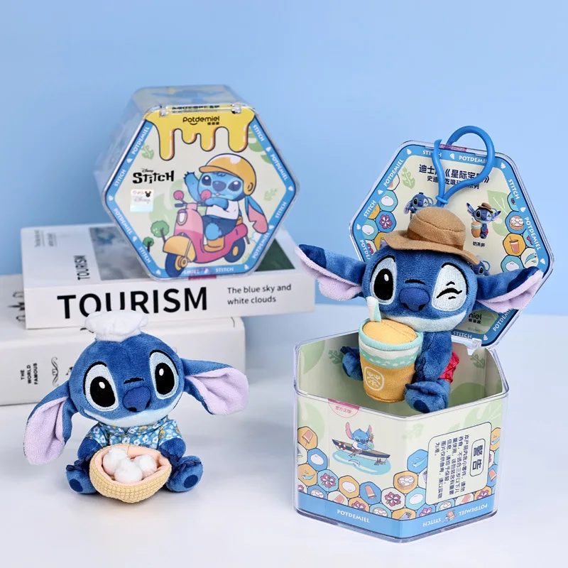 Disney Mystery Box Series Stitch Blind Box Of Beer And Skittles Kawaii Plush Dolls Original Characters Children Christmas Gifts