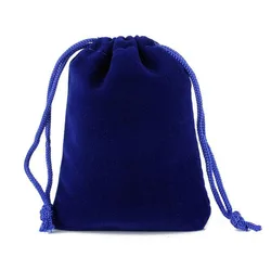 50건/로트 12x15cm 블랙/레드/블루/실버 그레이/그린/화이트 로프 벨벳 포켓 보석 포장 포켓 맞춤형 로고 인쇄