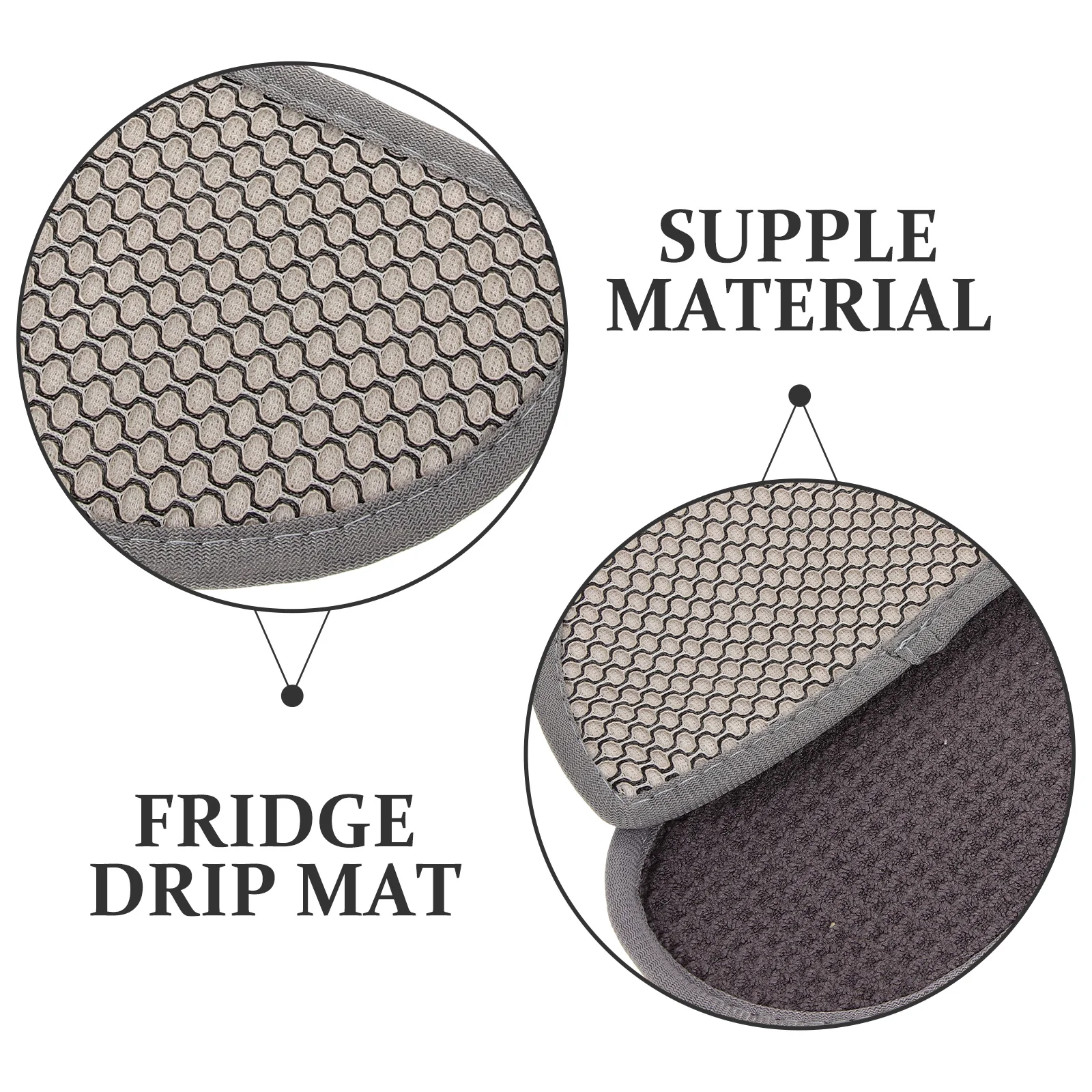 

2pcs Water Dispenser Refrigerator Tray Fridge Drip Catcher Water Absorbent Pads Reusable Leak Proof For Fridge Freezer Dispenser