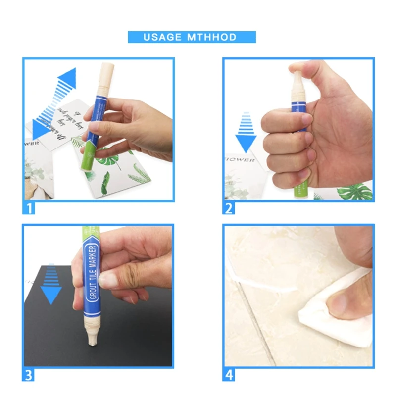 타일 ​​리필 펜 벽 그라우트 리프레셔 마커 방수 인스턴트 수리 복원 주방 욕실 그라우트 관절 도구