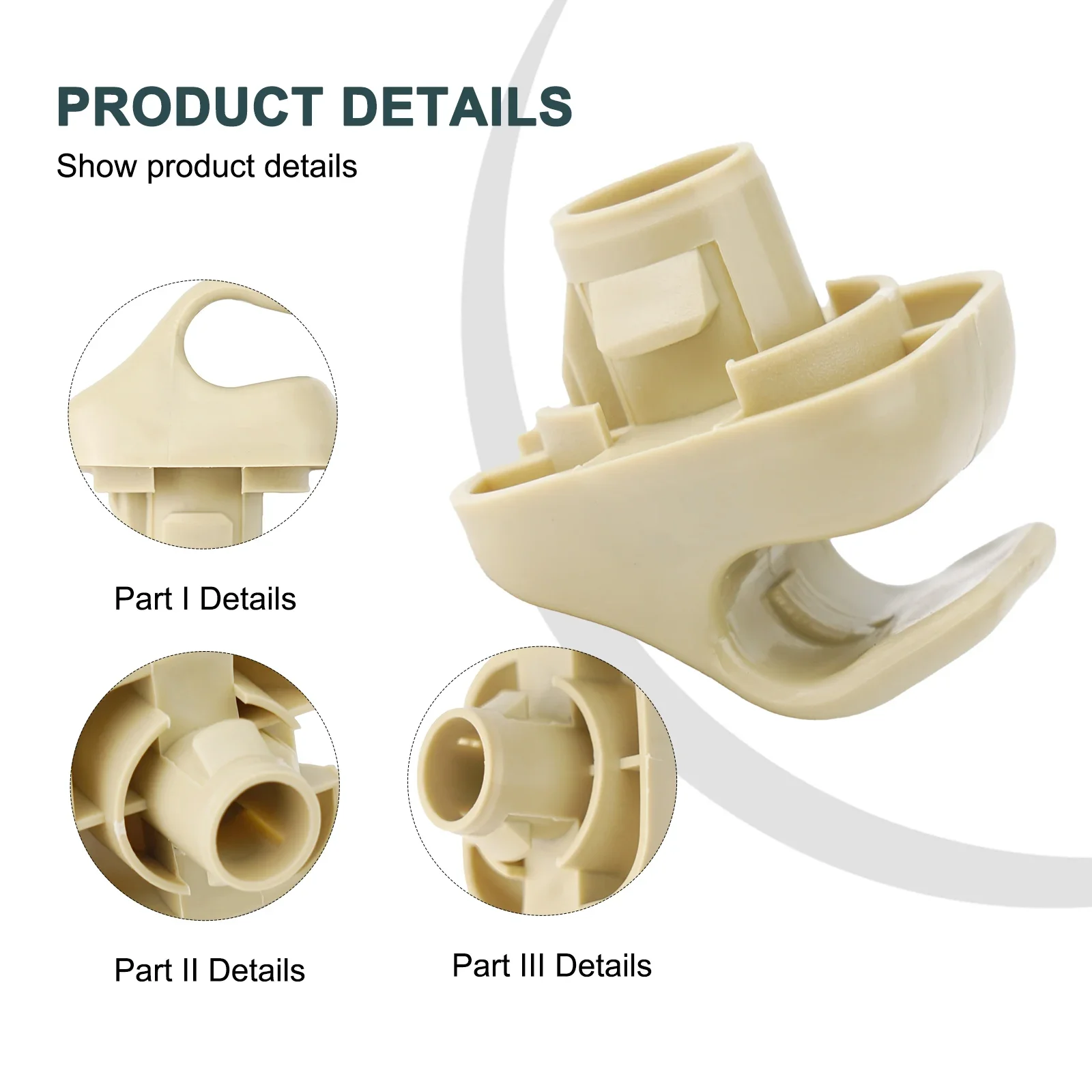 

Sun Visor Clip Sunvisor 1pcs 88217S01A01ZA Beige Bracket Hanger High Reliability Plastic Stable Characteristics