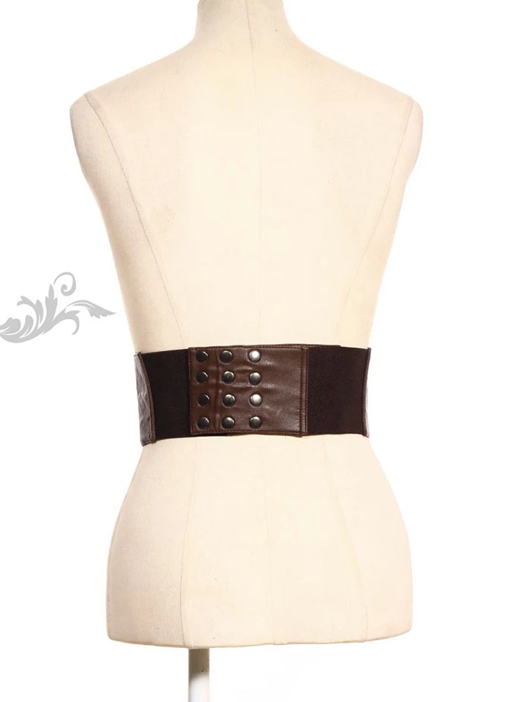여성용 Steampunk 벨트 코르셋 가죽 빈티지 바이킹 해적 고딕 중세 허리띠 허리 거들 할로윈 의상 코스프레