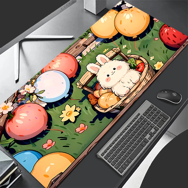 Mousepad Pattern Game Pad Rubber HD Mouse Pad PC Accessories Desk Mat Non Slip Office Table Mat Bunny Rabbit Gamer Keyboard Pad