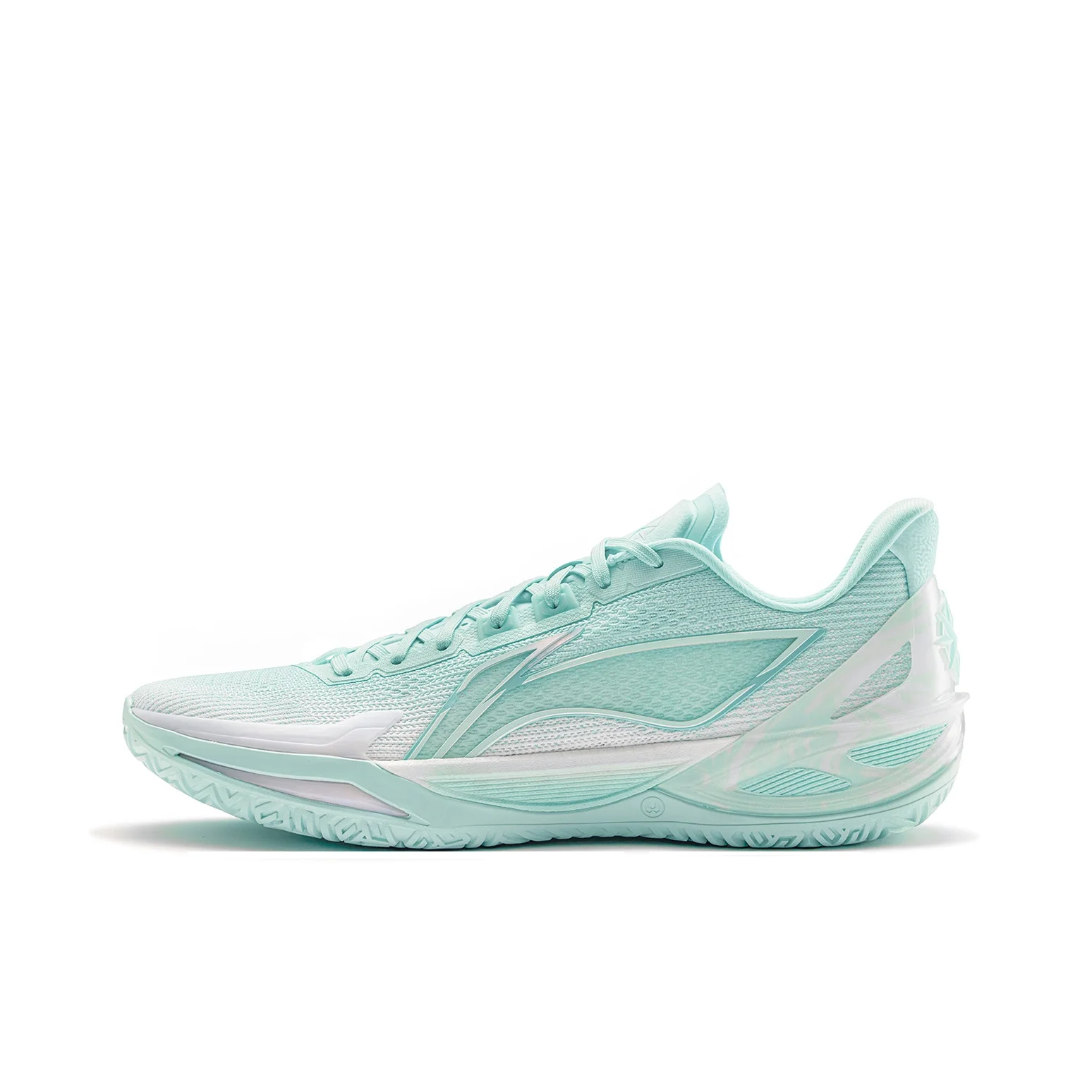 Chaussures de basketball Li Ning Blade 6 V2 Low Top All Around Performance pour hommes, bleu et blanc ABAV087-5