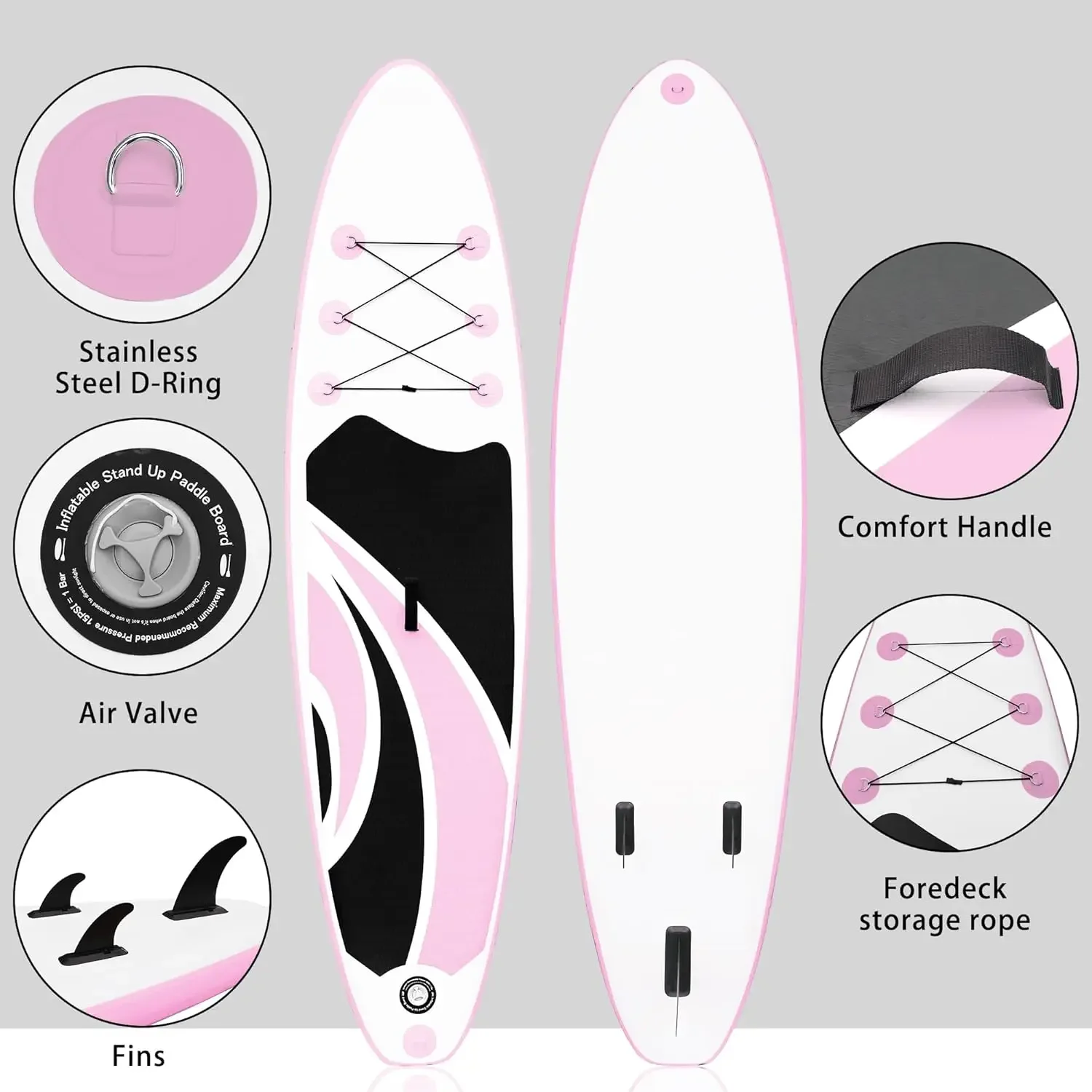 

Factory Wholesale Purple Customized Logo Durable Soft Offshore Waters Unisex Inflatable Stand up Paddle Board