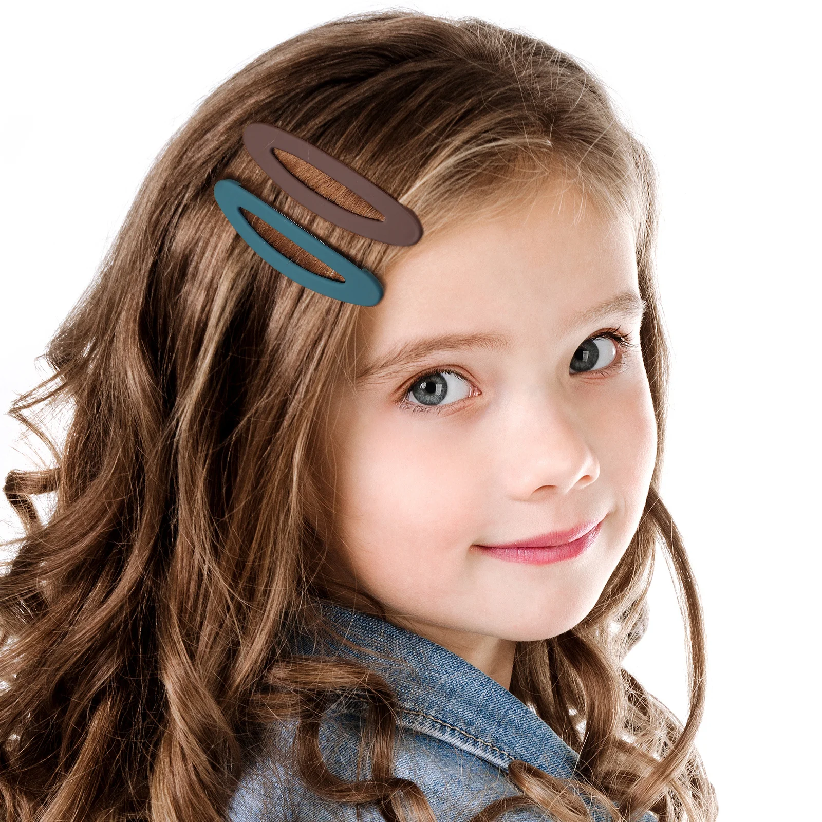 

7pcs Simple Clips Oval Clips For Women Lightweight Non Slip Snap Barrettes Flat Pins Cute Hair Accessories For Thin Hair