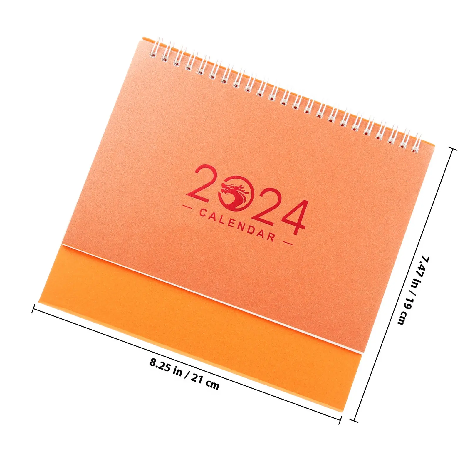 2024 Standing Desk Calendar Smooth Thick Paper Monthly Planner for Teachers Students Office Workers Daily Scheduling Tabletop