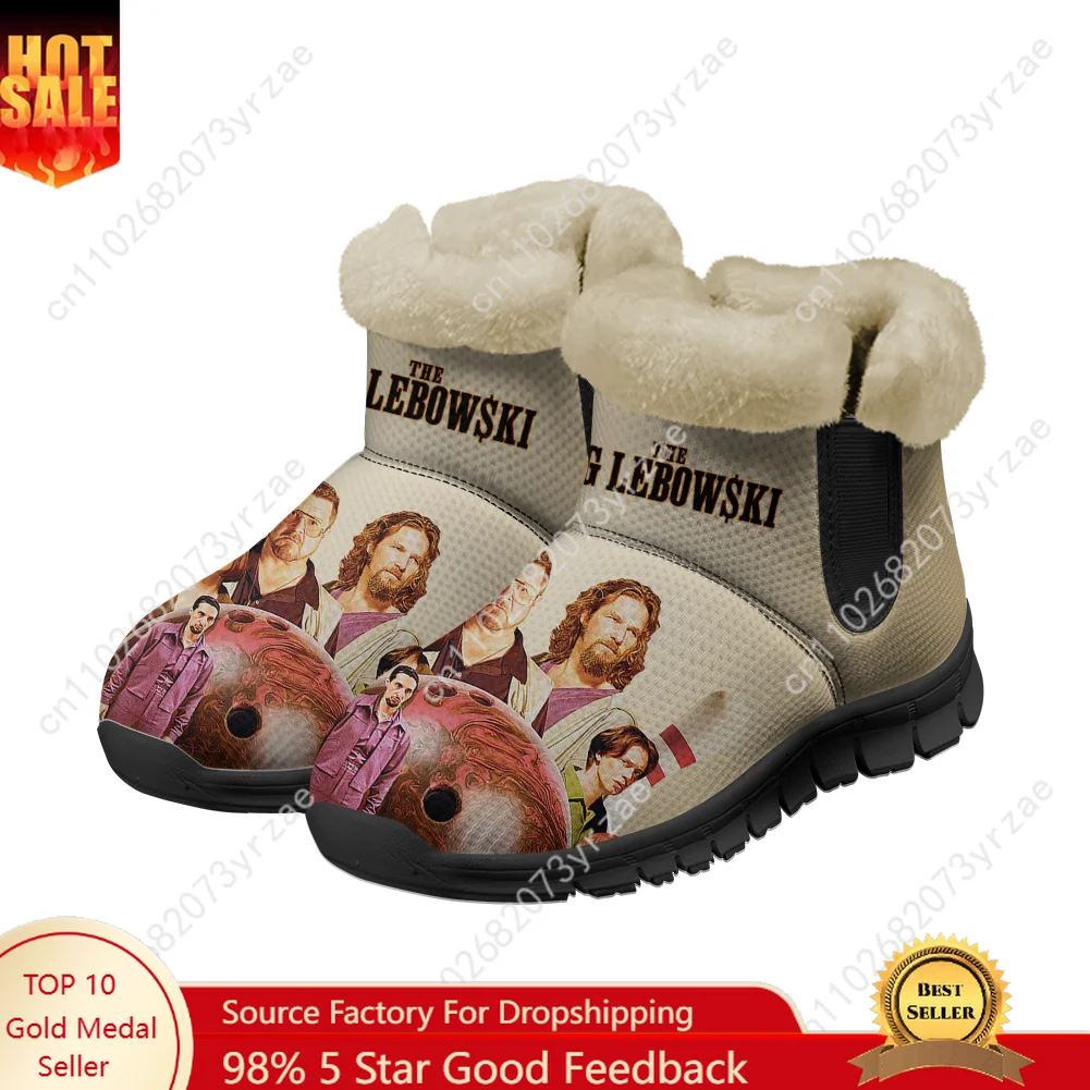 Зимние ботинки The Big Lebowski, мужские и женские теплые ботинки с подростком, модные повседневные легкие кроссовки высокого качества, обувь на заказ