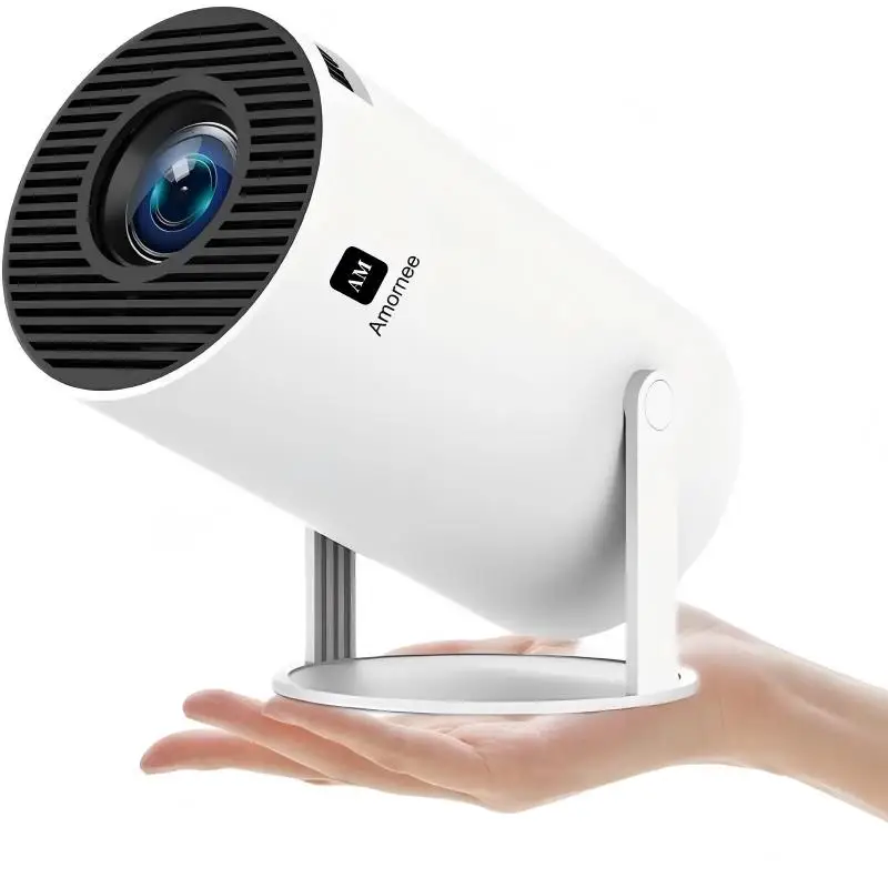 

4K Mini Projector with WiFi and Bluetooth, HY300PRO Smart Portable 1080P Proyector Auto Keystone Rotatable, Outdoor Ceiling Bedr