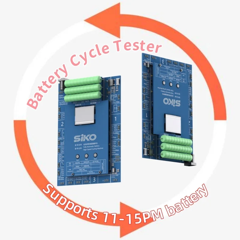 

Advanced Battery Cycle Tester 3-Channel Synchronized Operation Tools for iPhone 11-15 PM 5A Fast Charge/Discharge & Health Check