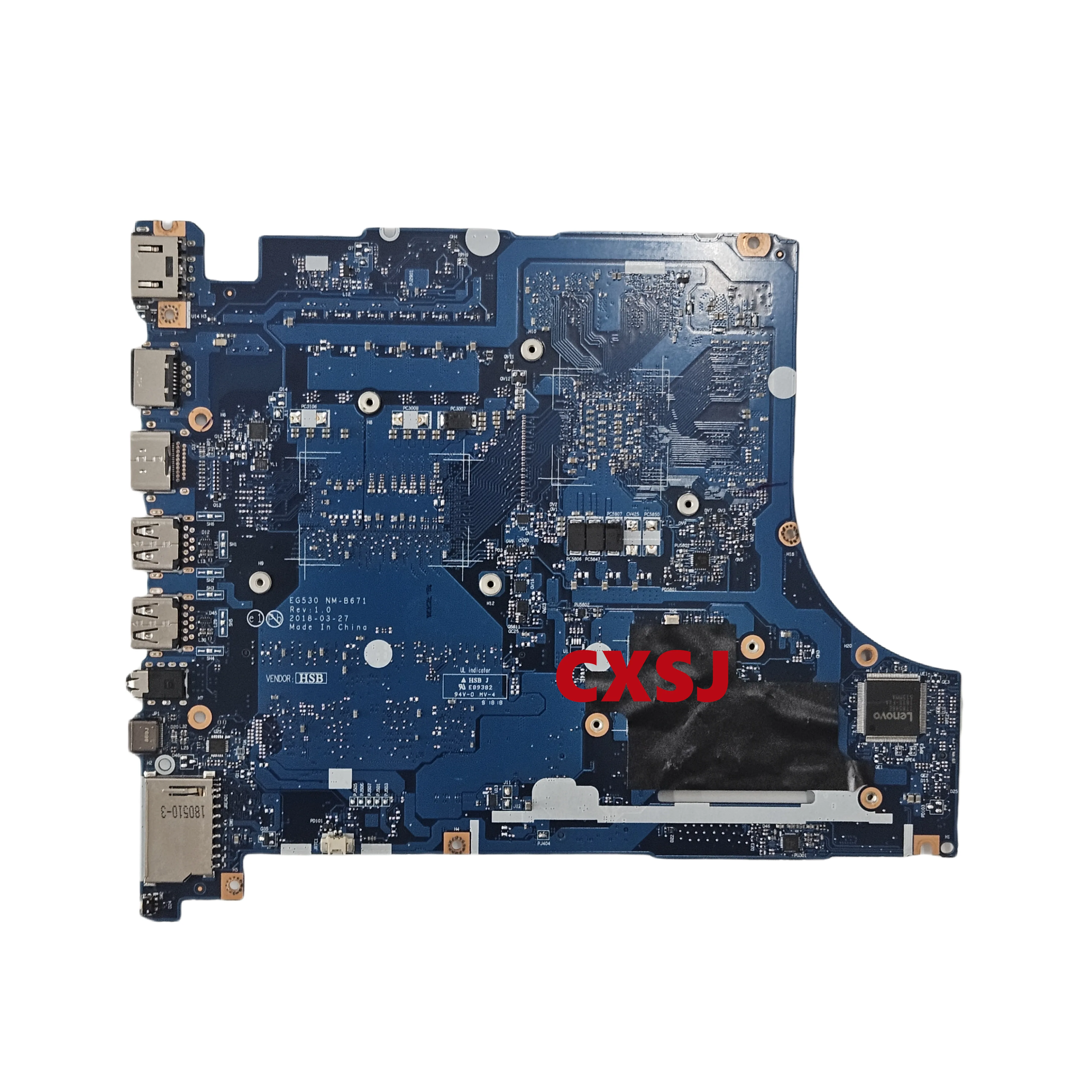 EG530 NM-B671 For Lenovo Ideapad 330-15ICH 330-17ICH Laptop Motherboard With I7-8750H CPU 4GB-RAM GTX1050 2GB GPU FRU:5B20R46734