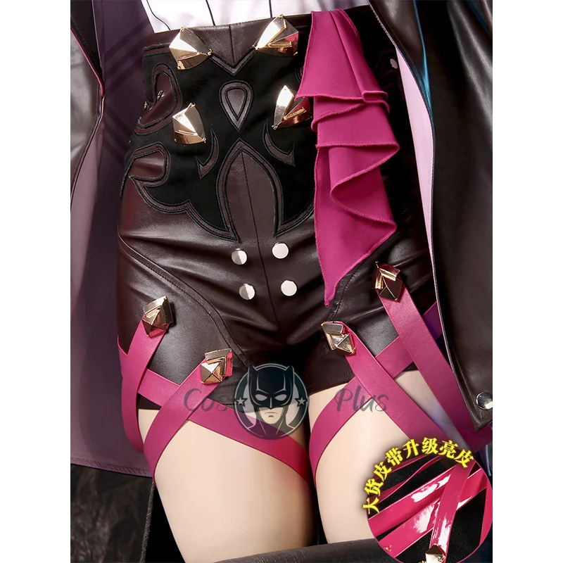 Kafka Cosplay Game Honkai Star Rail Costume Anime Leather Jacket Shorts Outfit Halloween RolePlay Shirt Uniform for Women Girls