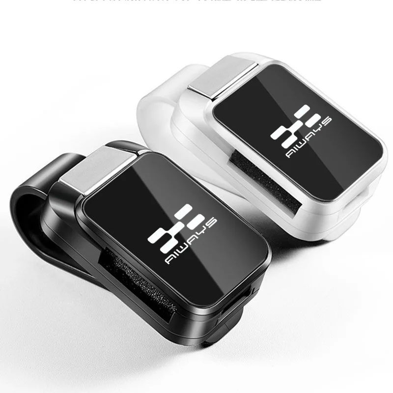 Car Sun Visor Carbon Glasses Sunglasses Clip Holder case Storage for  Aiways U5 U6 SUV‑Coupé RG Nathalie accessories Interio