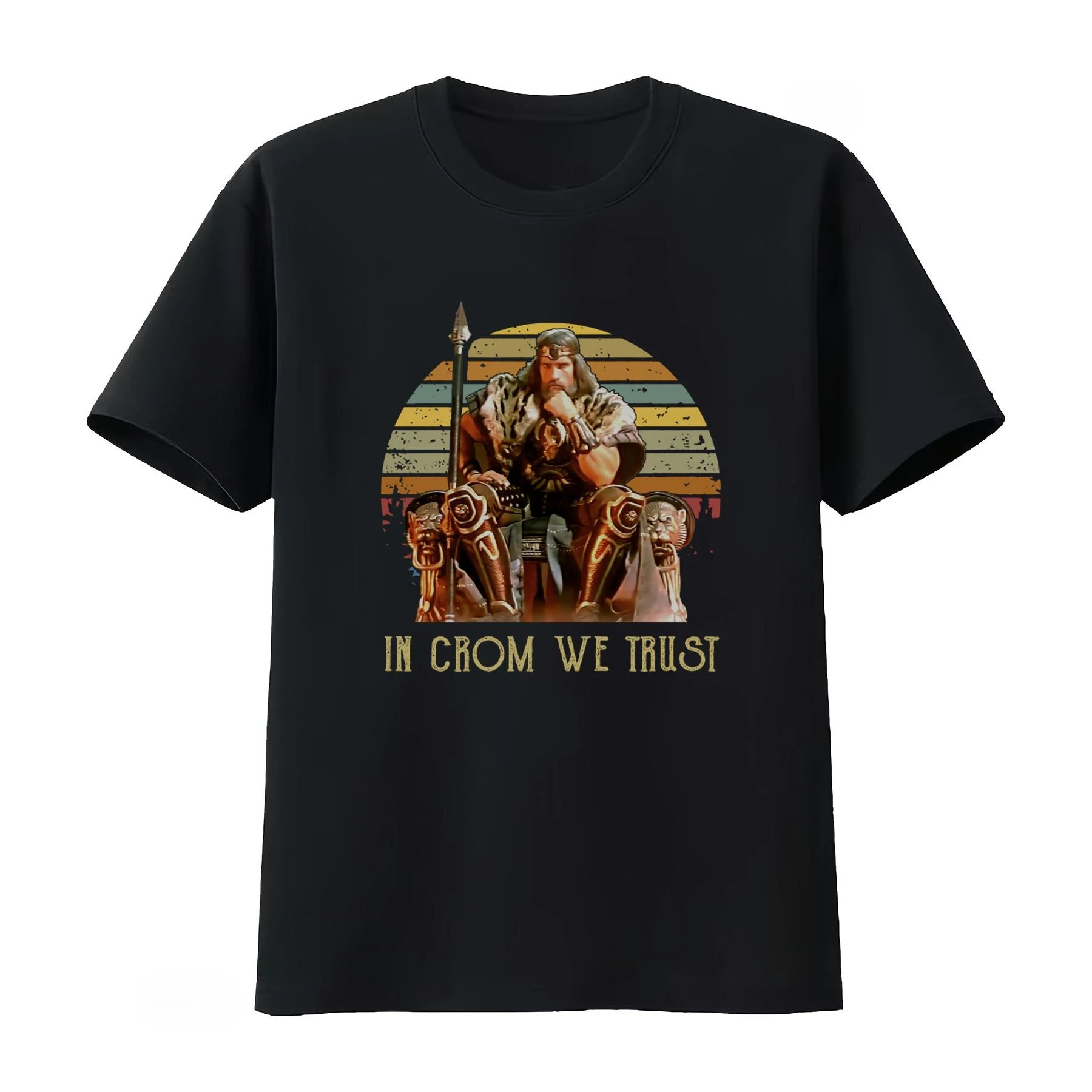 Conan The Barbarian Movie Corin Action T Shirt in Dark Heather Streetwear Men's Clothing and Women Clothing 2026 Summer T Shirt