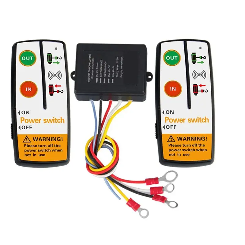 Electric Winch Remote Control System Universal Wireless Switch Kit For Jeep, ATV, SUV, Truck Applications