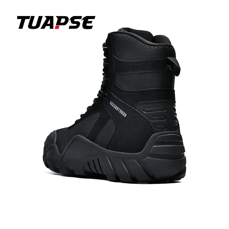 TUAPSE Outdoor Hiking Oddychające zimowe buty taktyczne Wysokie buty treningowe Lekkie antypoślizgowe buty męskie