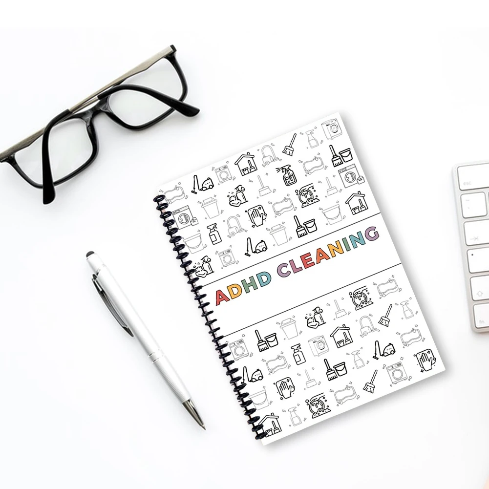 Programma del piano di pulizia Agenda di pulizia TDAH Programma di pulizia e lista di controllo Organizzatore per attività di pulizia della famiglia domestica