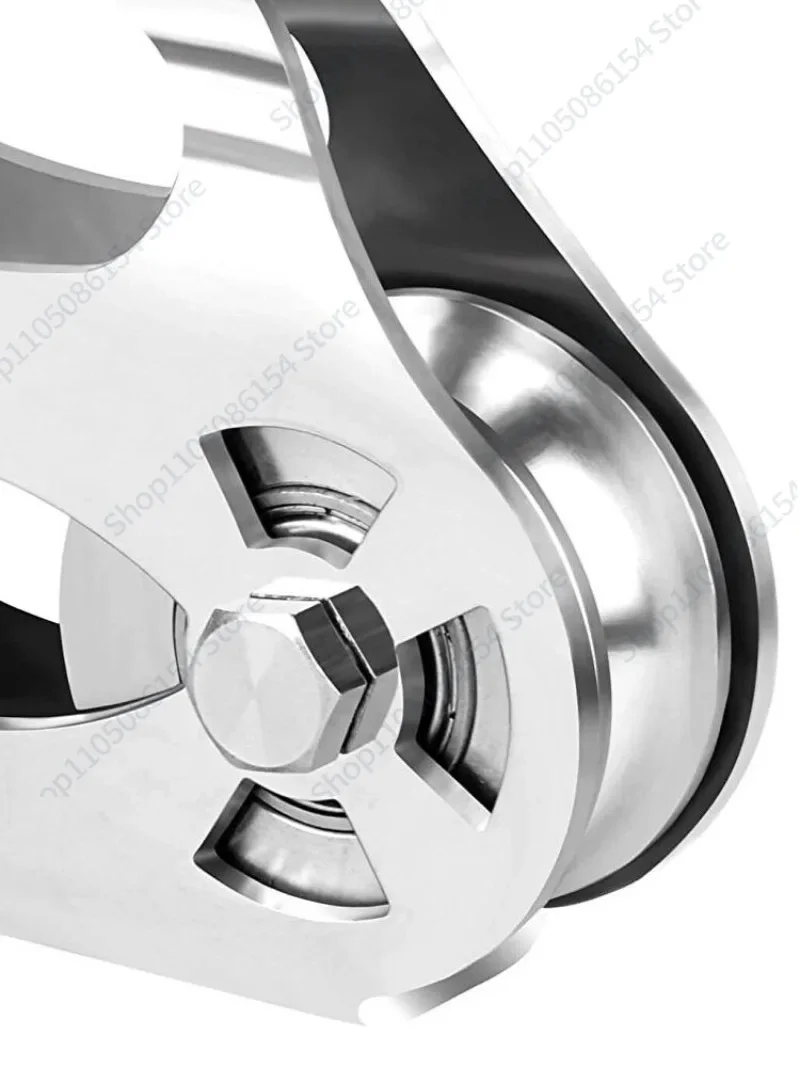 Zipline zipline stainless steel pulley plus crossbar handle bearing matches the thickest 18mm wire rope