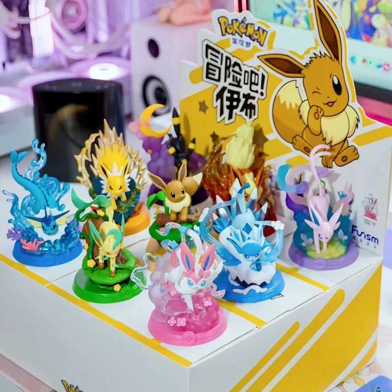 

Hot Sale PokéMon Funism Original Adventure Eevee Series Blind Box Flareon Espeon Sylveon Action Figure Collection Model Toy Gift