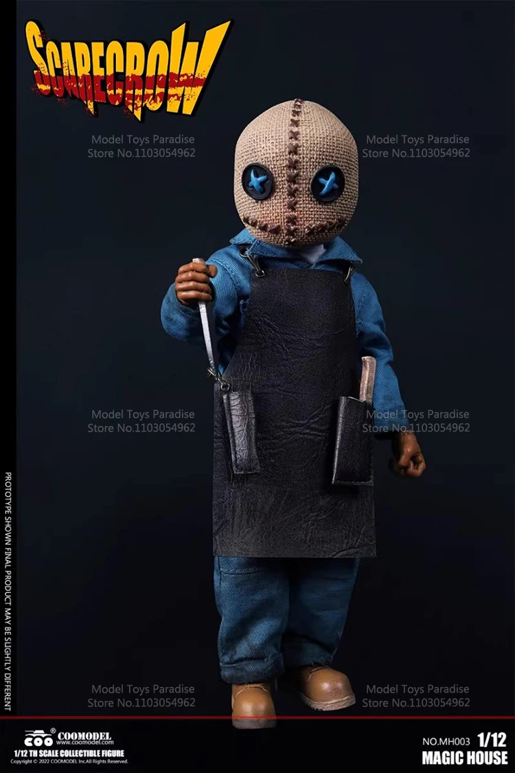 COOMODEL 1/12 تحصيل اللعب القش اليقطين رجل المقصورة السحرية سلسلة هالوين الجندي 6 بوصة عمل نموذج لجسم المشجعين الهدايا
