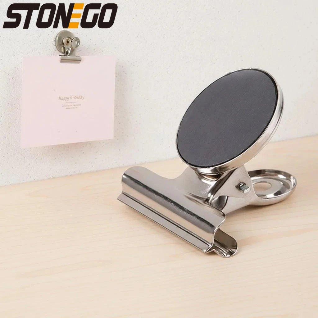 

Набор из 12 магнитных клипс для холодильника: круглые металлические держатели для заметок, мощные магниты для маркерных досок, кухни, офиса и систем хранения