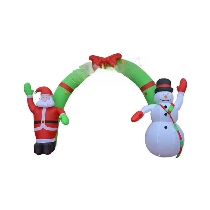 for Outdoor Christmas Snowman Ornaments Santa Inflatable Arch Advertising Inflatable