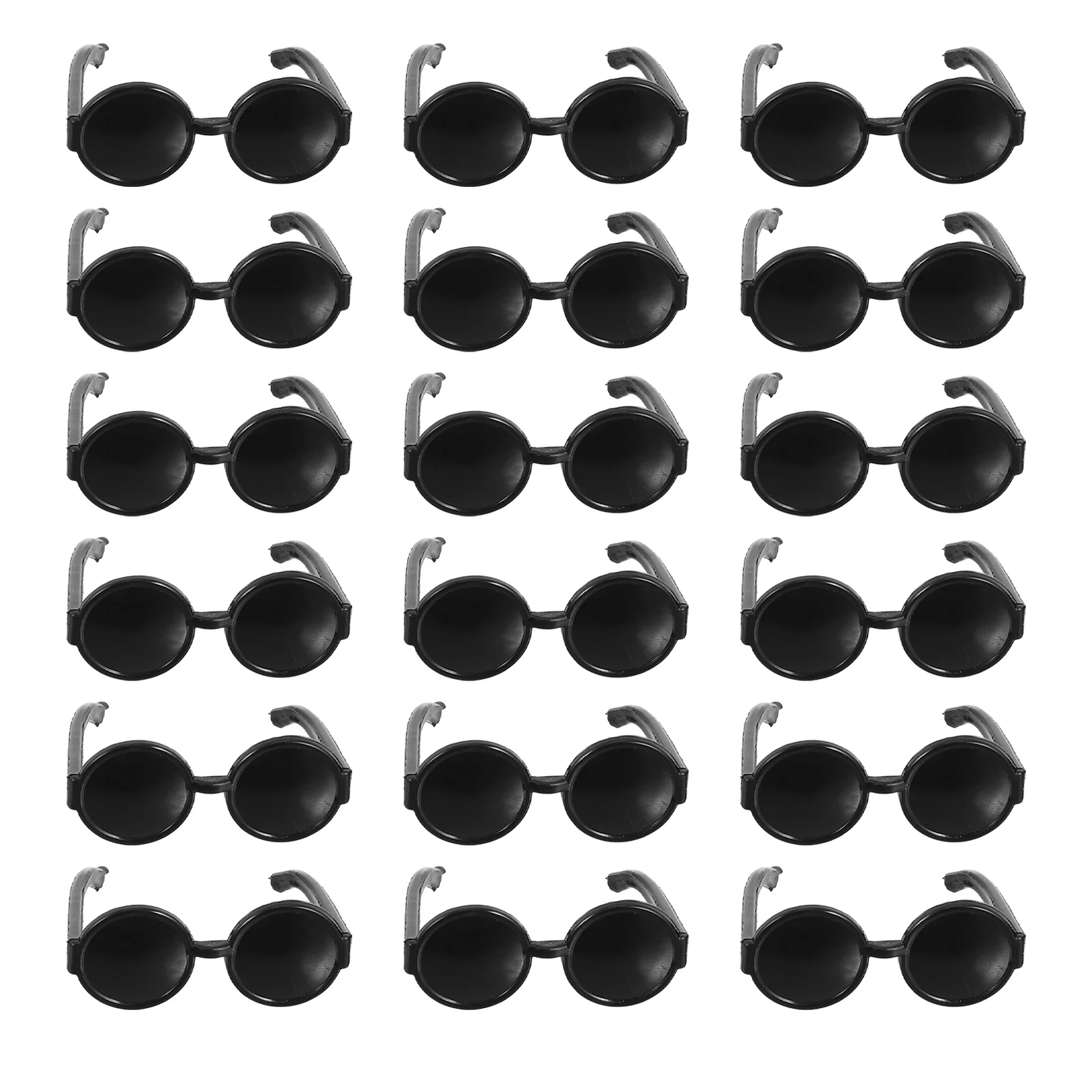 60 Pcs Mini Glasses Dollhouse Sunglasses Accessories Dolls for Plastic Miniature