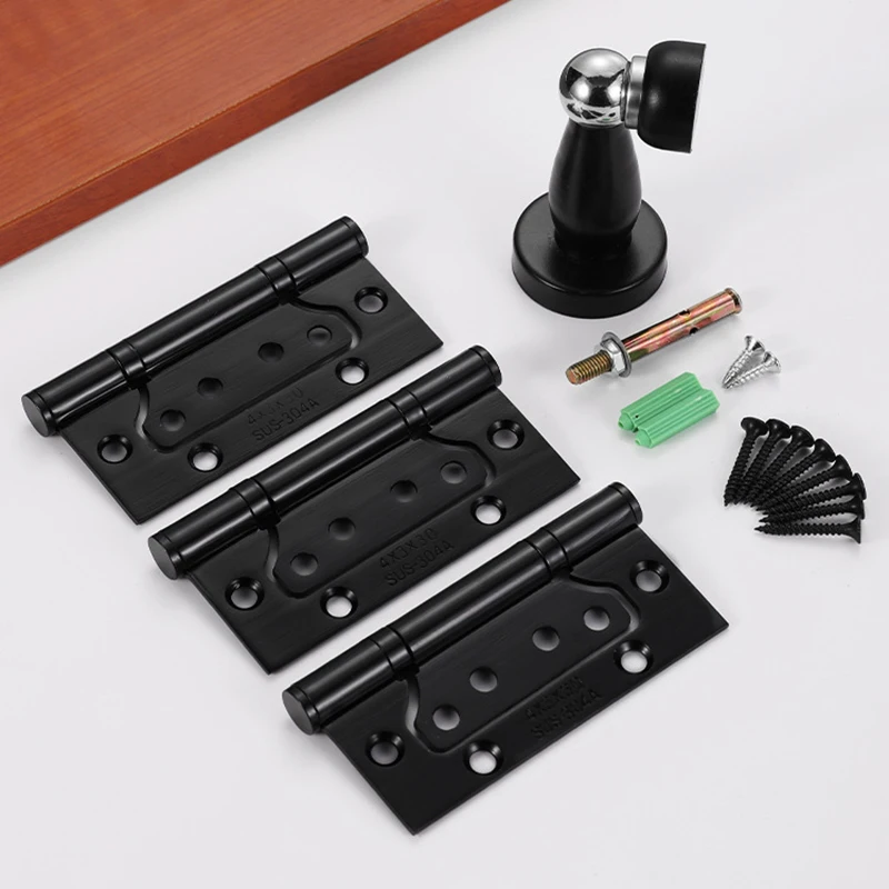 

Bedroom Magnetic Door Stopper FloorSupport Block Closing ProtectionPivot Hinge Accessories Stainless Steel Hinges HomeDecoration